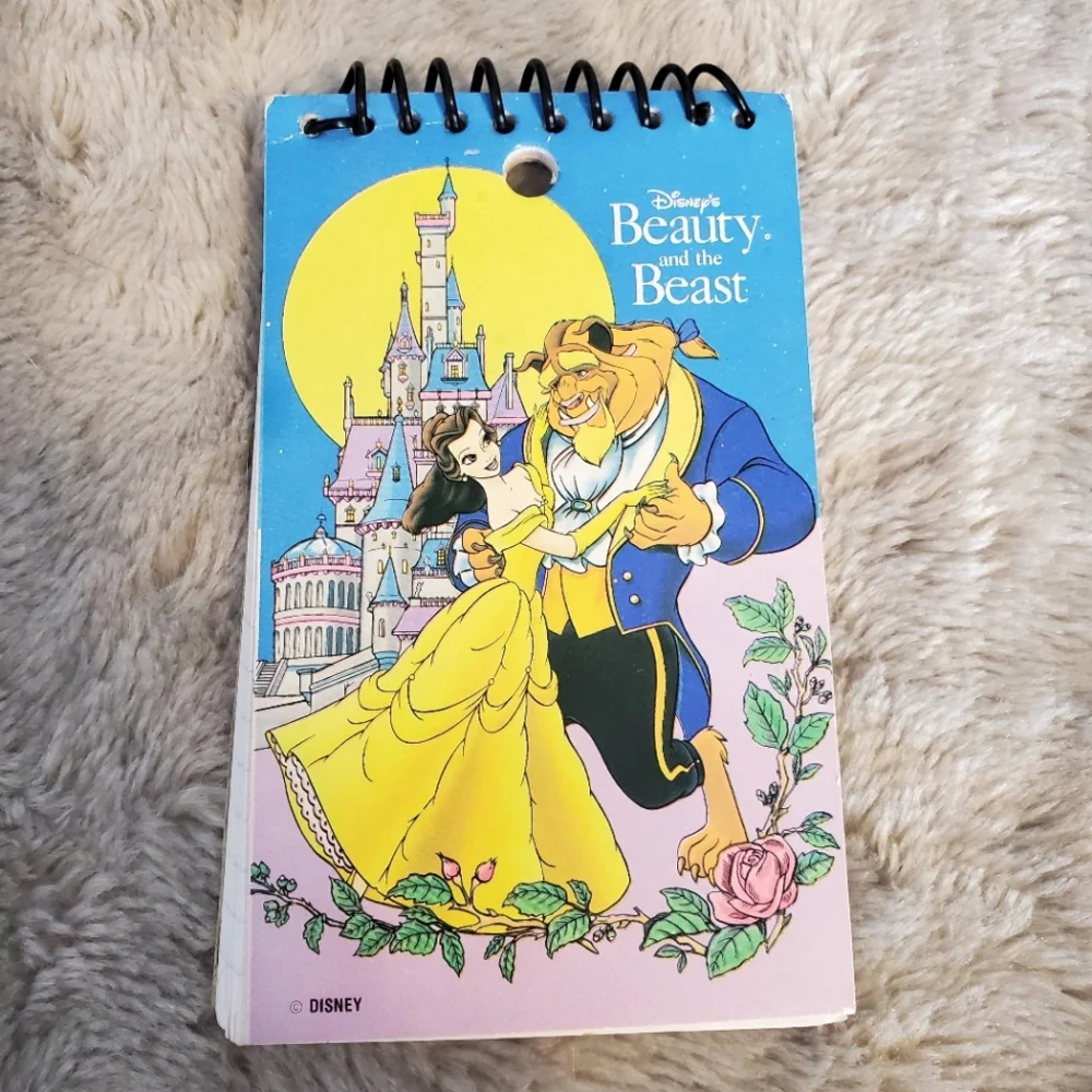 Beauty and the Beast Spiral Notepad